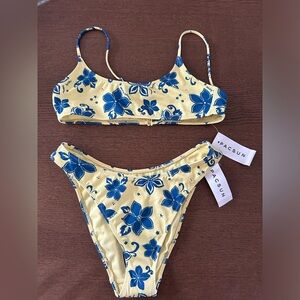 PacSun Floral California Tank bikini set
